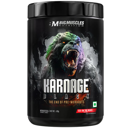 BIGMUSCLES NUTRITION KARNAGE BLACK Pre-Workout, 420g