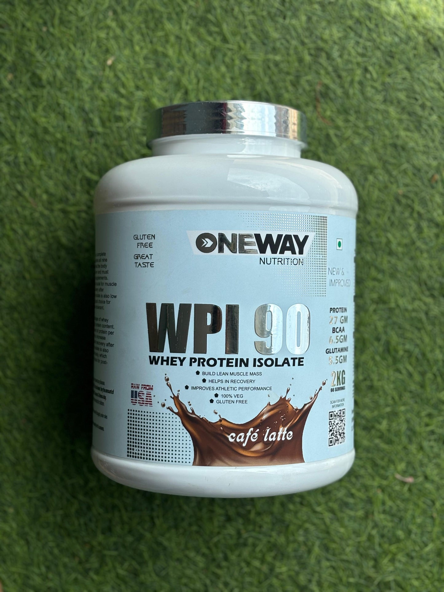 ONEWAY NUTRITION WPI90 WHEY PROTEIN ISOLATE 2KG (CAFE LATTE)