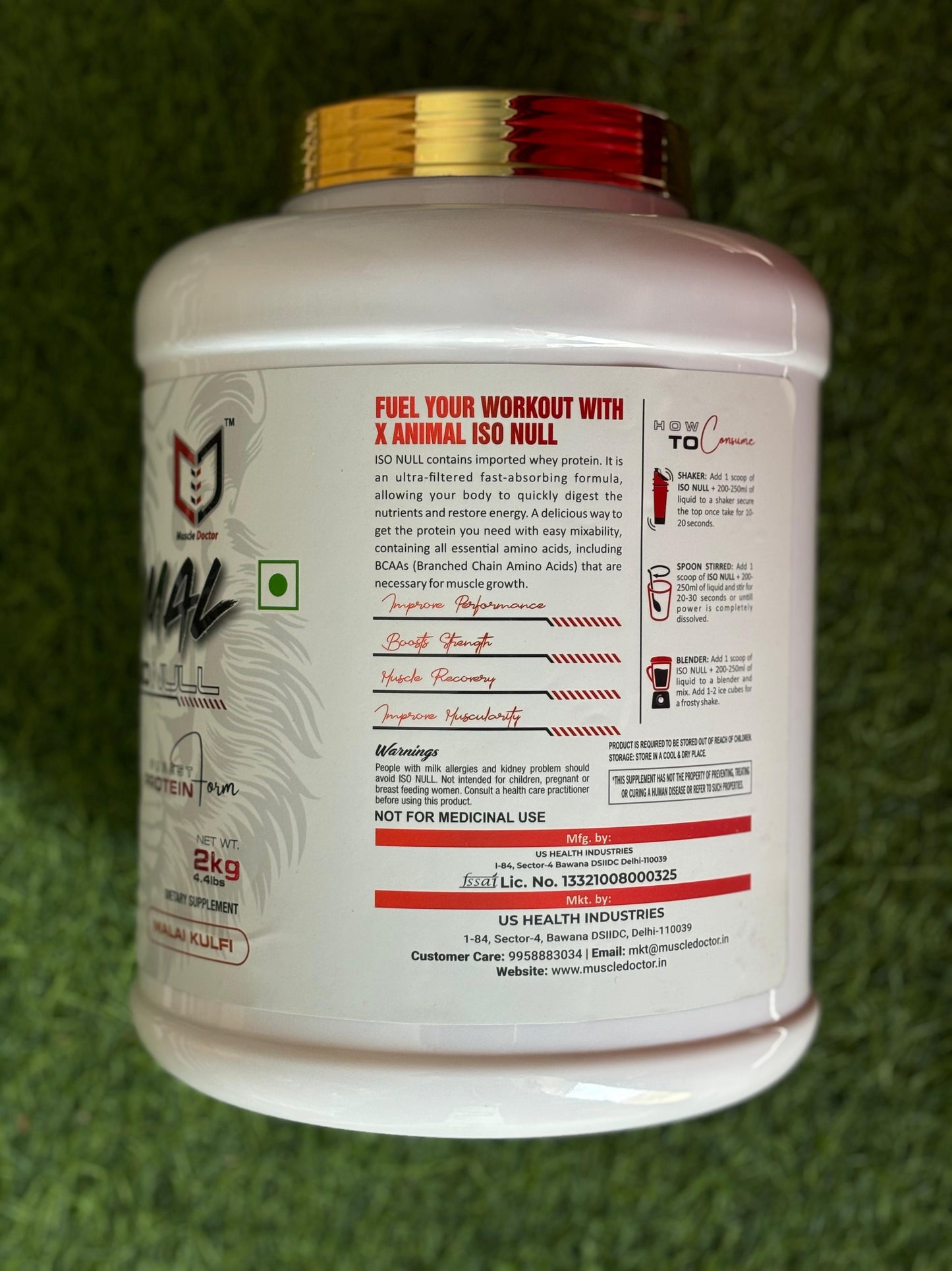 Muscle Doctor XAnimal Iso Null Isolate Whey Protein (2kg)