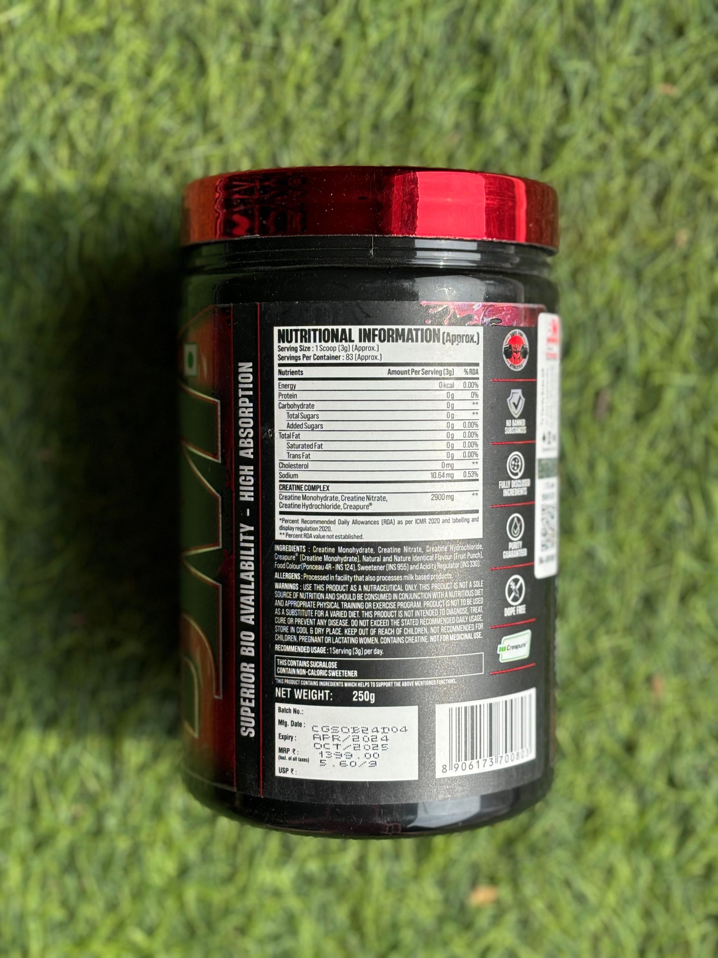 BIGMUSCLES NUTRITION CREATINE (250g)