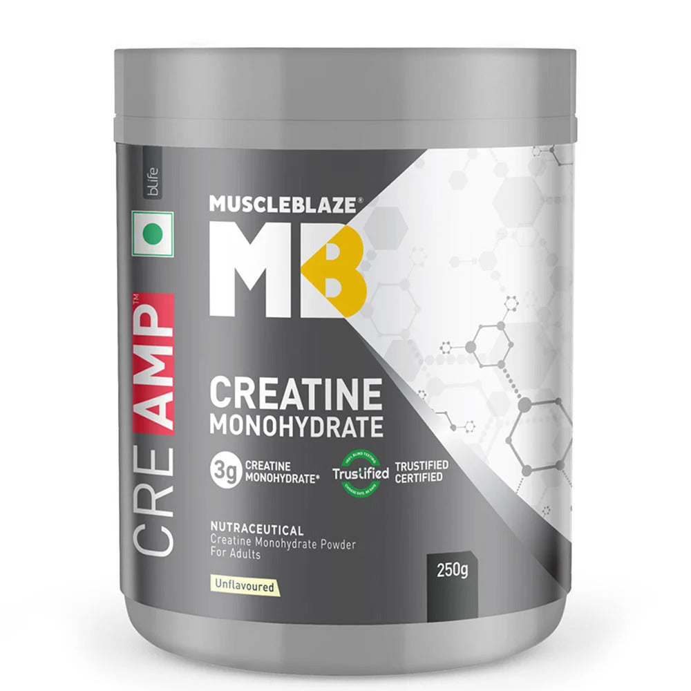 MuscleBlaze Creatine Monohydrate CreAMP, Unflavoured