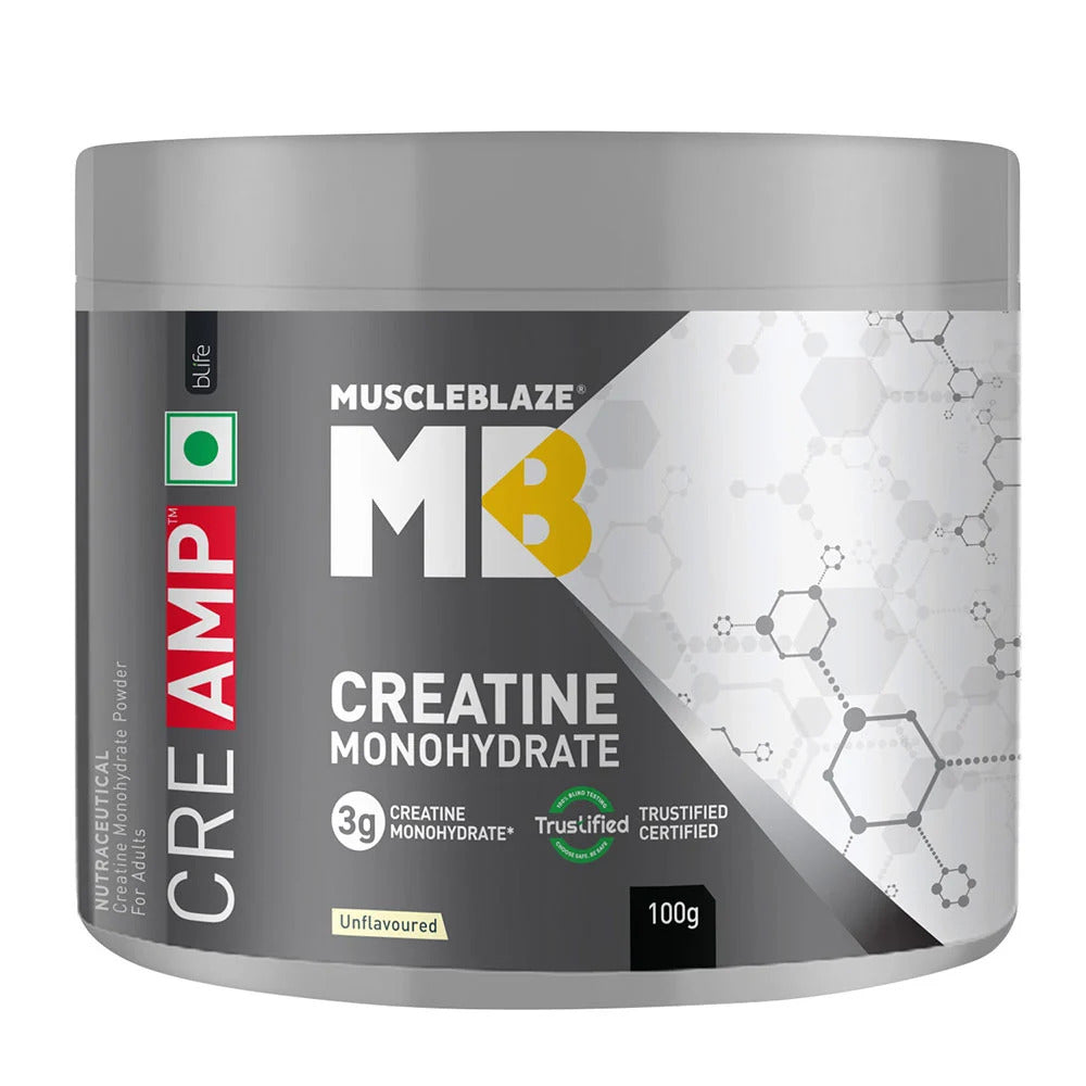 MuscleBlaze Creatine Monohydrate CreAMP, Unflavoured